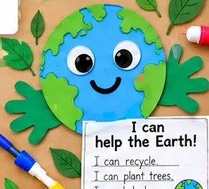 Earth Day Craft & Writing printable preview