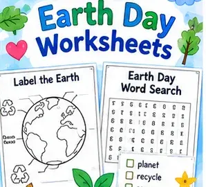 Earth Day Worksheets printable preview