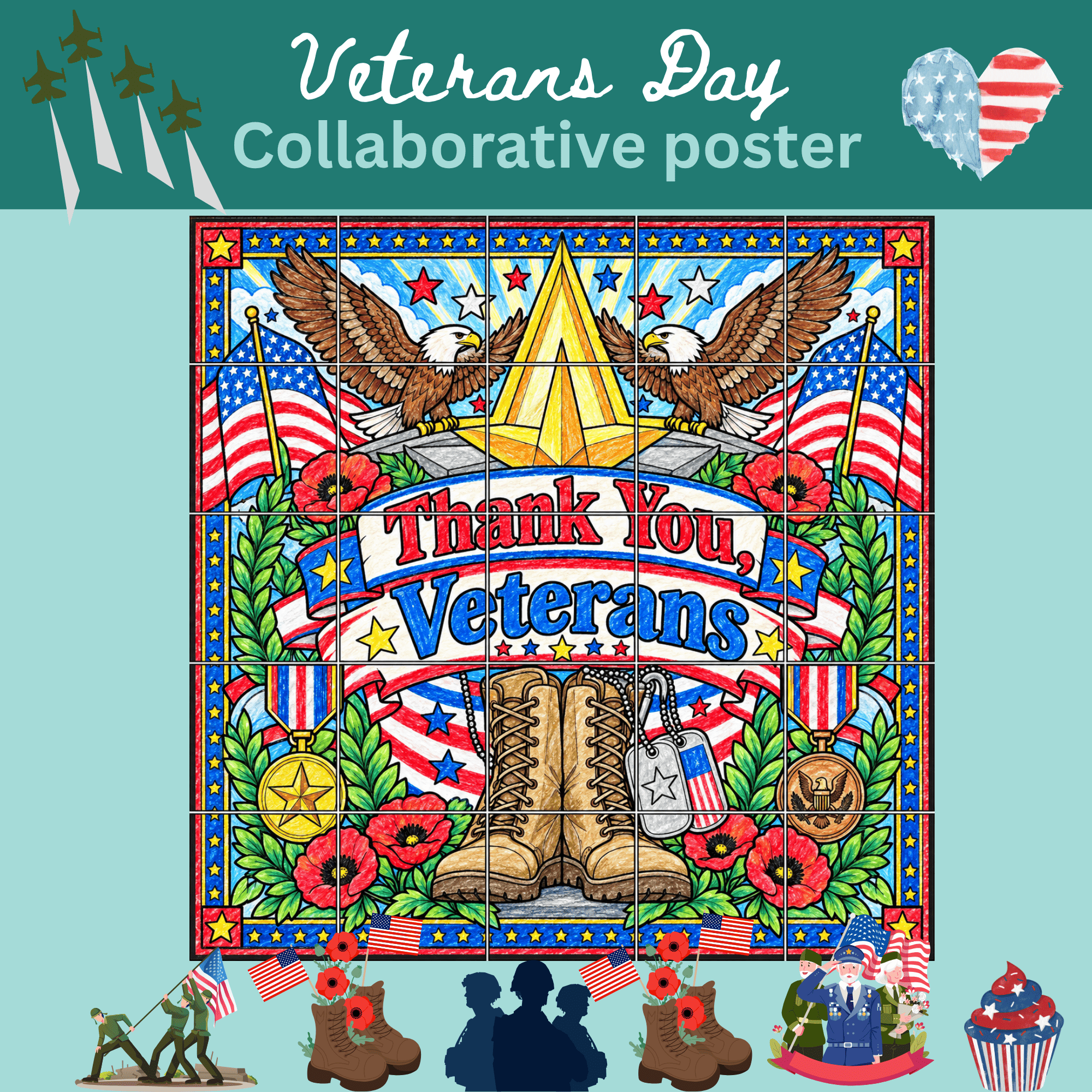 Gratitude Collaborative Poster | Printable Classroom Activity